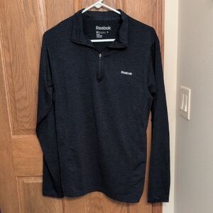Reebok Dark Gray Quarter-Zip Top